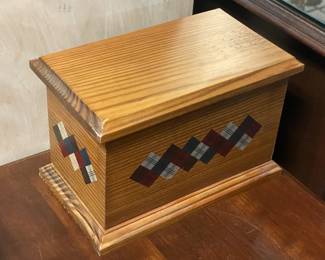 Decorative Wood 5 Piece Set (2 Boxes, 1 Frame, & 1 Candlestick Holder Set)