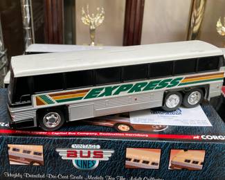 Express Replica Toy Bus Bank