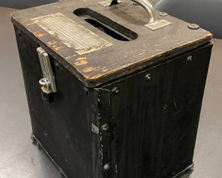 ORIGINAL Wooden Union Voting Ballot Box