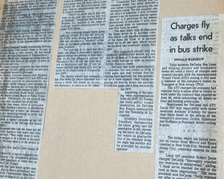 DeCamp Bus Lines Handmade Scrapbooks W/ Vintage & Original Newspaper Clippings Featuring The 1939/1940 NY World's Fair