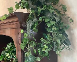 An Assortment Of Faux Plants, Ivy, Floral Arrangements, & OVERSIZED Trees