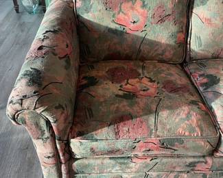Floral Upholstered Love Seat