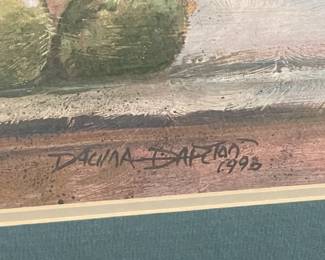 Framed Floral Artwork - Signed