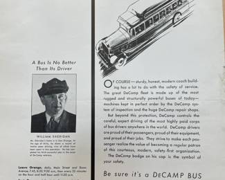 DeCamp Bus Lines Handmade Scrapbooks W/ Vintage & Original Newspaper Clippings Featuring The 1939/1940 NY World's Fair
