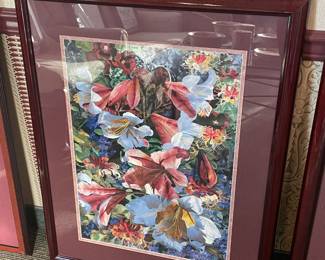 Framed Floral Wall Art