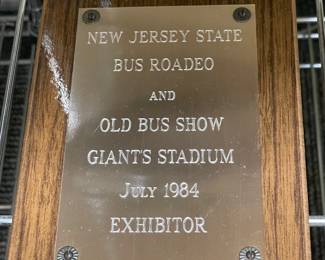 Assorted Award Plaques Awarded To DeCamp Bus Lines