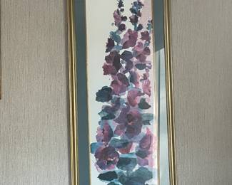Framed Floral Artwork