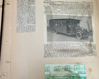 DeCamp Bus Lines Handmade Scrapbooks W/ Vintage & Original Newspaper Clippings Featuring The 1939/1940 NY World's Fair