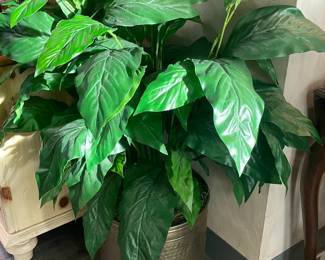 An Assortment Of Faux Plants, Ivy, Floral Arrangements, & OVERSIZED Trees