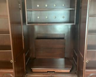 MASSIVE 3 Piece Sectional Wall Unit (2 Bookshelves & 1 Center Cabinet)