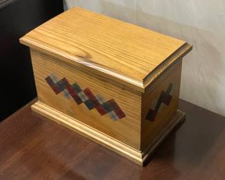 Decorative Wood 5 Piece Set (2 Boxes, 1 Frame, & 1 Candlestick Holder Set)