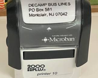 Original DeCamp Bus Lines Ink Stamper
