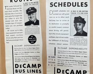 DeCamp Bus Lines Handmade Scrapbooks W/ Vintage & Original Newspaper Clippings Featuring The 1939/1940 NY World's Fair