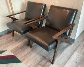 Mid-Century Modern Style Arm Chairs