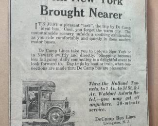 DeCamp Bus Lines Handmade Scrapbooks W/ Vintage & Original Newspaper Clippings Featuring The 1939/1940 NY World's Fair