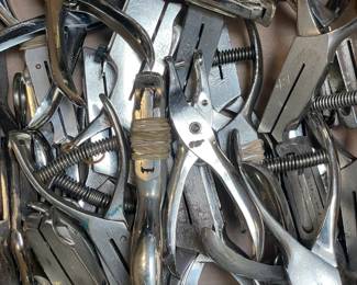 Antique Ticket Punch Tools