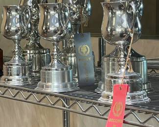 Assorted Trophies Awarded To DeCamp Bus Lines