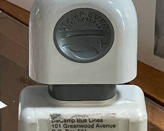 Original DeCamp Bus Lines Ink Stamper