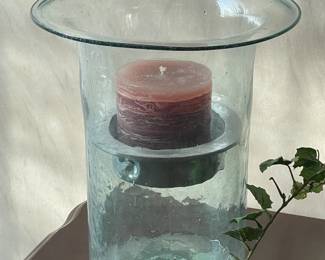 Decorative Glass Pillar Candle Holder