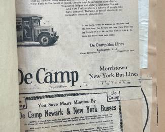 DeCamp Bus Lines Handmade Scrapbooks W/ Vintage & Original Newspaper Clippings Featuring The 1939/1940 NY World's Fair