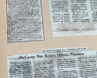 DeCamp Bus Lines Handmade Scrapbooks W/ Vintage & Original Newspaper Clippings Featuring The 1939/1940 NY World's Fair