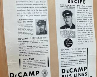 DeCamp Bus Lines Handmade Scrapbooks W/ Vintage & Original Newspaper Clippings Featuring The 1939/1940 NY World's Fair