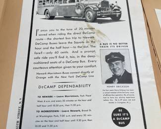DeCamp Bus Lines Handmade Scrapbooks W/ Vintage & Original Newspaper Clippings Featuring The 1939/1940 NY World's Fair