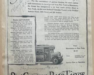 DeCamp Bus Lines Handmade Scrapbooks W/ Vintage & Original Newspaper Clippings Featuring The 1939/1940 NY World's Fair