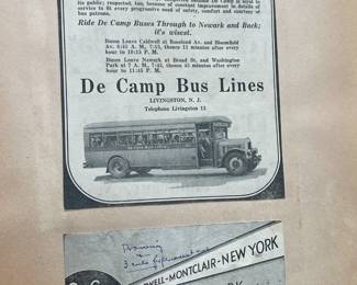 DeCamp Bus Lines Handmade Scrapbooks W/ Vintage & Original Newspaper Clippings Featuring The 1939/1940 NY World's Fair