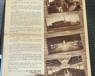 ORIGINAL "Newark Sunday Call" Newspapers From 1940 Celebrating 70 Years Of DeCamp Bus Lines Service