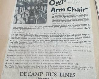 DeCamp Bus Lines Handmade Scrapbooks W/ Vintage & Original Newspaper Clippings Featuring The 1939/1940 NY World's Fair