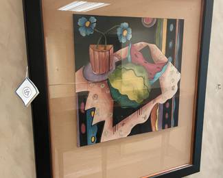 Framed Fruit Motif Wall Art (Ethan Allen)