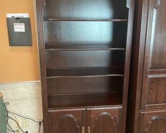 MASSIVE 3 Piece Sectional Wall Unit (2 Bookshelves & 1 Center Cabinet)