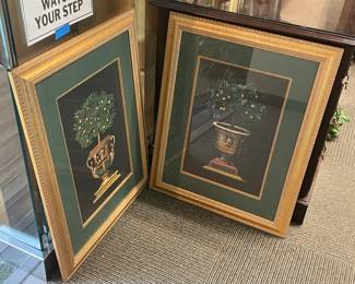 Framed Topiary Artworks