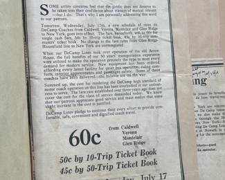 DeCamp Bus Lines Handmade Scrapbooks W/ Vintage & Original Newspaper Clippings Featuring The 1939/1940 NY World's Fair