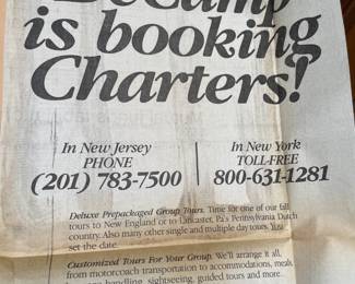 DeCamp Bus Lines Handmade Scrapbooks W/ Vintage & Original Newspaper Clippings Featuring The 1939/1940 NY World's Fair