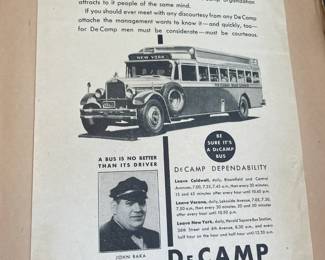DeCamp Bus Lines Handmade Scrapbooks W/ Vintage & Original Newspaper Clippings Featuring The 1939/1940 NY World's Fair