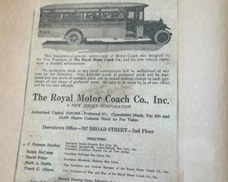 DeCamp Bus Lines Handmade Scrapbooks W/ Vintage & Original Newspaper Clippings Featuring The 1939/1940 NY World's Fair