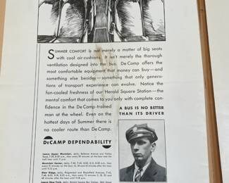 DeCamp Bus Lines Handmade Scrapbooks W/ Vintage & Original Newspaper Clippings Featuring The 1939/1940 NY World's Fair
