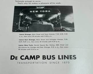 DeCamp Bus Lines Handmade Scrapbooks W/ Vintage & Original Newspaper Clippings Featuring The 1939/1940 NY World's Fair