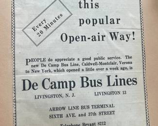 DeCamp Bus Lines Handmade Scrapbooks W/ Vintage & Original Newspaper Clippings Featuring The 1939/1940 NY World's Fair