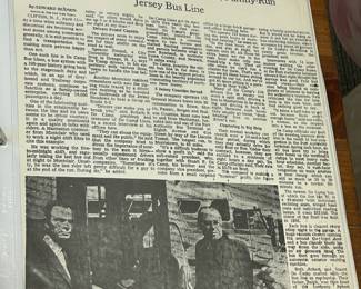 Vintage DeCamp Bus Lines News Article