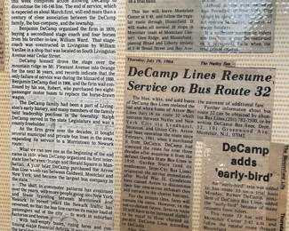 DeCamp Bus Lines Handmade Scrapbooks W/ Vintage & Original Newspaper Clippings Featuring The 1939/1940 NY World's Fair