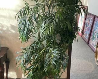 An Assortment Of Faux Plants, Ivy, Floral Arrangements, & OVERSIZED Trees