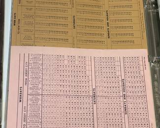 Original Vintage DeCamp Bus Lines Timetables