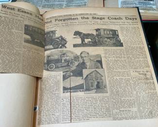 DeCamp Bus Lines Handmade Scrapbooks W/ Vintage & Original Newspaper Clippings Featuring The 1939/1940 NY World's Fair