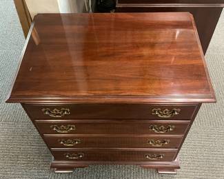 Wooden 4 Drawer Mini Dresser W/ Brass Hardware (Ethan Allen)
