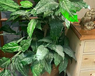 An Assortment Of Faux Plants, Ivy, Floral Arrangements, & OVERSIZED Trees