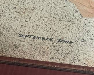 "September Song" Framed Floral Wall Art - Signed