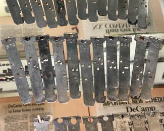 ORIGINAL DeCamp Bus Lines Register Keys (From The Money Boxes That Used To Be Aboard The Buses. Each Key Matches To The Assigned Bus Driver & Coordinating Bus.)